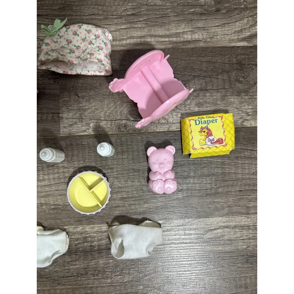 G1 My Little Pony Newborn Twins JANGLES AND TANGLES ACCESSORIES ONLY Incomplete